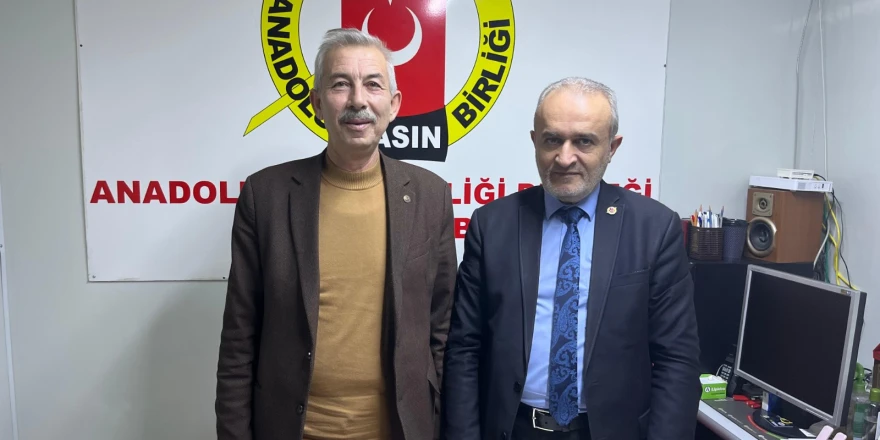 Başkan Haluk Cömertoğlu, Anadolu Basın Birliği'ni Ziyaret Etti