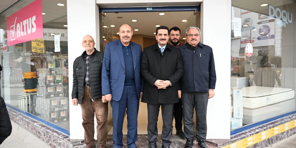 Başkan Taşkın’dan İnönü Caddesi Esnafına Ziyaret