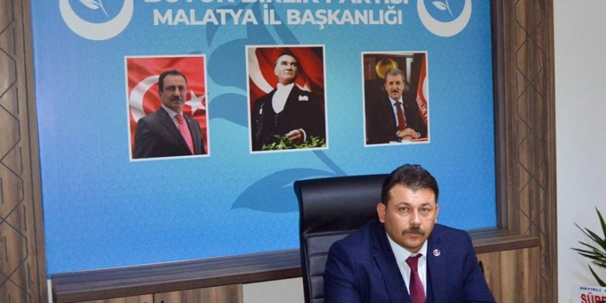 BBP Malatya İl Başkanı Abdulvahap Karaman'dan 2025 Yılına Dair Mesaj: "Malatya'mız Küllerinden Yeniden Doğacak"