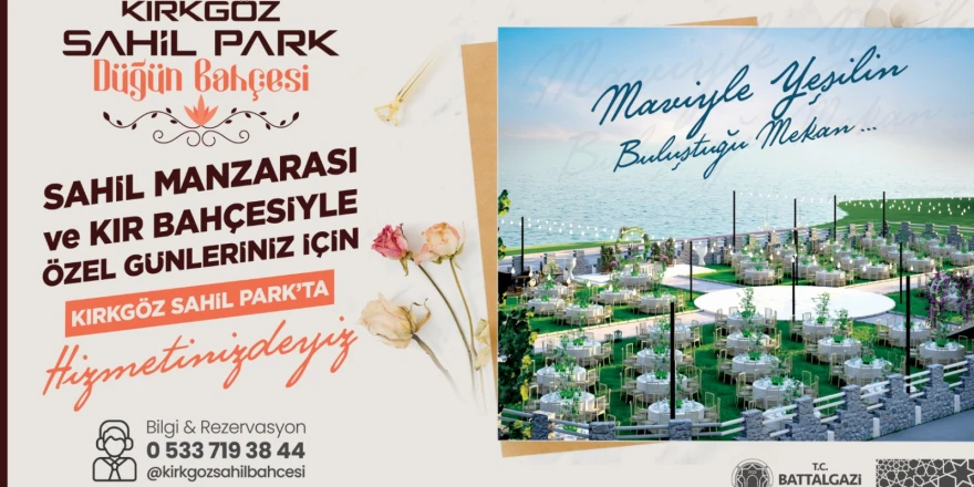 Kırkgöz Sahil Park Düğün Bahçesi Açılış İçin Gün Sayıyor