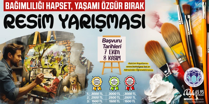 “Bağımlılığı Hapset, Yaşamı Özgür Bırak” Resim Yarışması Başvuruları Başladı