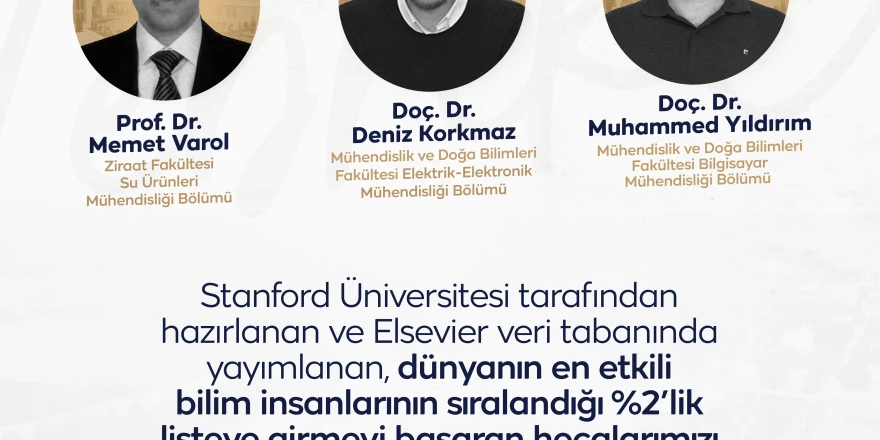 Öğretim üyelerimizin akademik başarısı