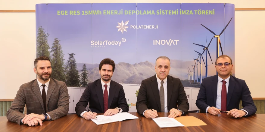 Polat Enerji ile SolarToday Arasında 15 MWh Enerji Depolama Sistemi Anlaşması: