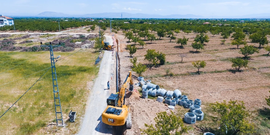 Tepeköy’e 7 Bin 950 Metre Kanalizasyon Hattı