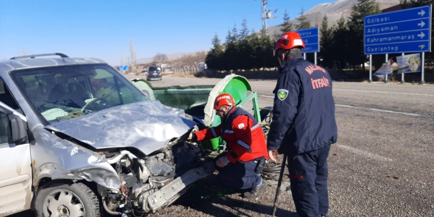 trafik kazası 1 kişi yaralı