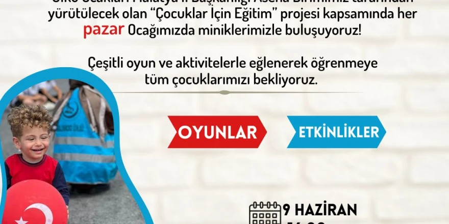 Ülkü Ocakları ” Çocuklar İçin Eğitim-Ocakta Büyüyorum” Projesini Tekrar Başlattı