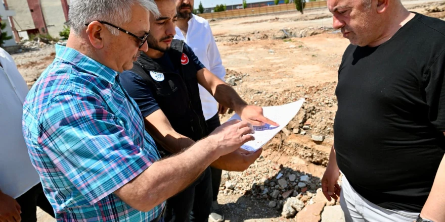 Vali Ersin Yazıcı Yapımı Devam Eden İnşaat Alanlarını İnceledi