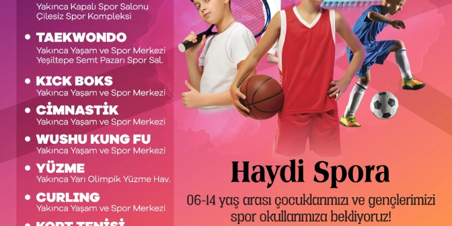 Yeşilyurt Belediyesi Yaz Spor Okullarında Yeni Dönem Kayıtları 3 Haziran’da Başlıyor!