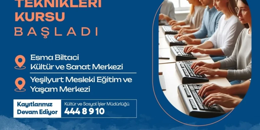 Yeşilyurt Belediyesi Yeni Meslek Edindirme Kursları Açtı